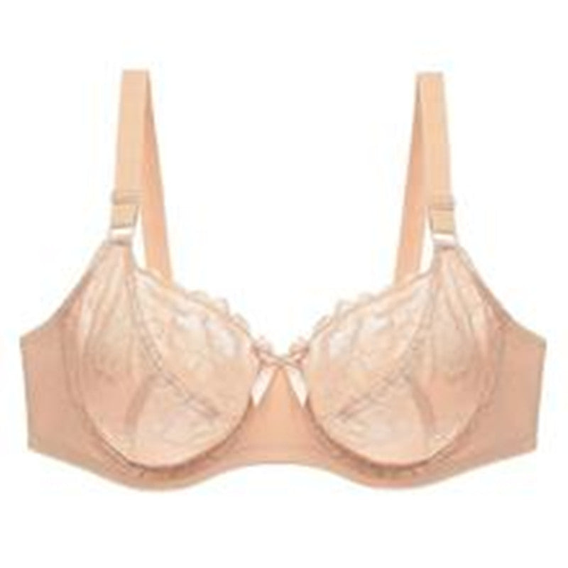 Pure color bra lace women's plus size bra underwear