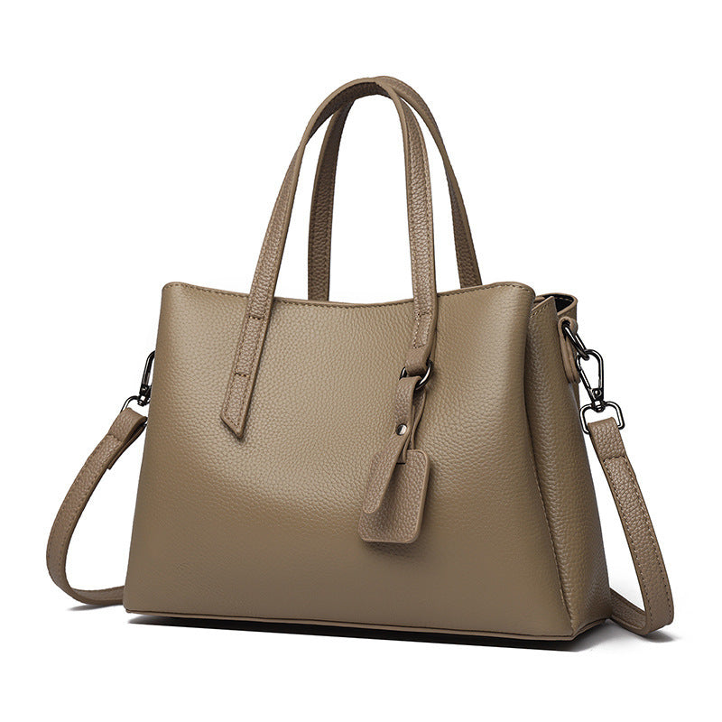 Cowhide Leather Women's Bag Large Capacity Shoulder Handbag