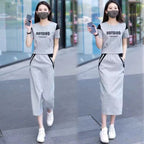 Western Style Youthful-looking Fashionable Small Fashion Skirt Two-piece Set