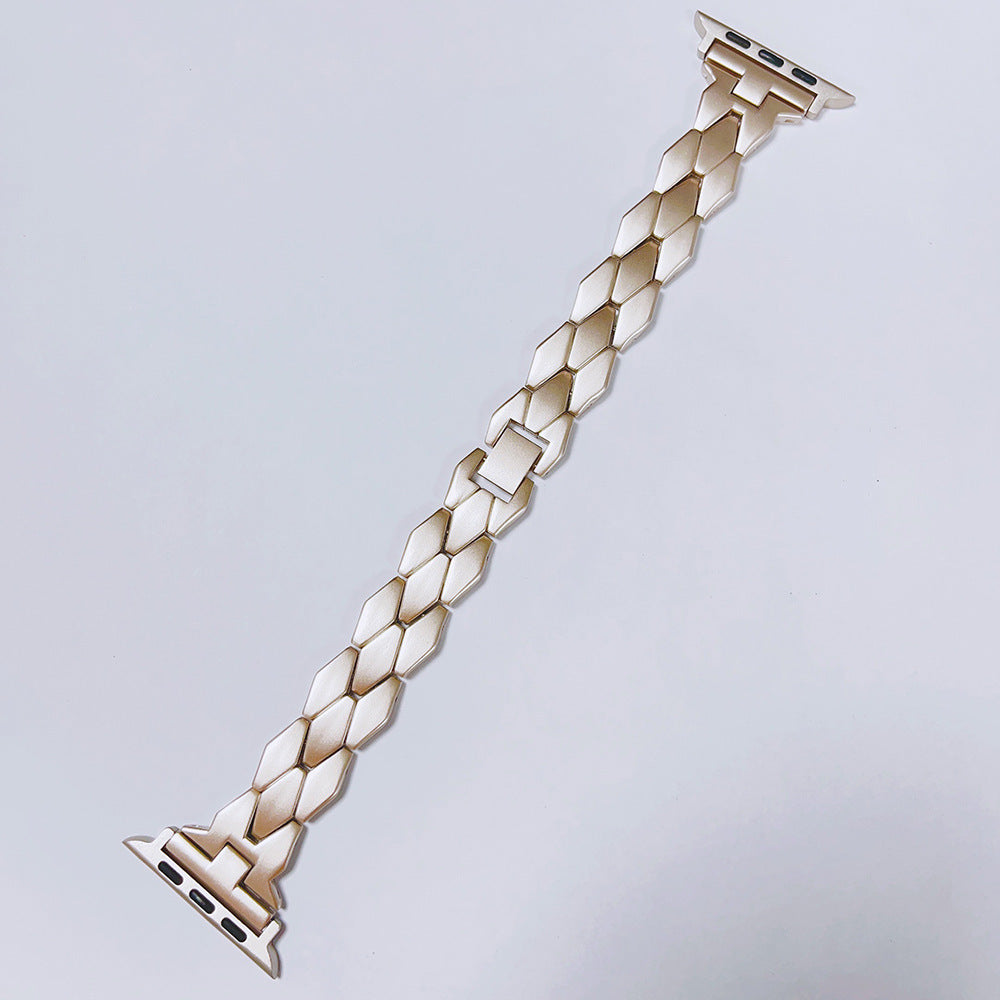Creative Stainless Steel Diamond Solid Metal Strap