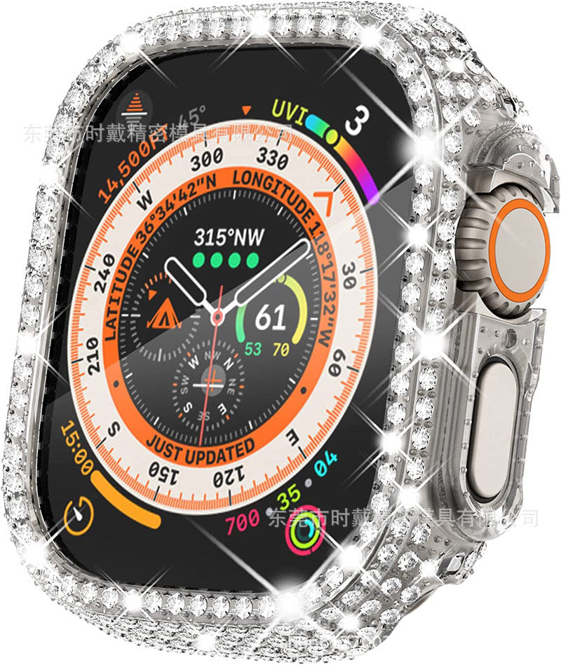 Full Diamond Cut-out Smart Watch Protective Case