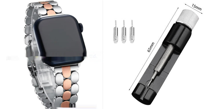 Dot Three Metal Stainless Steel Strap